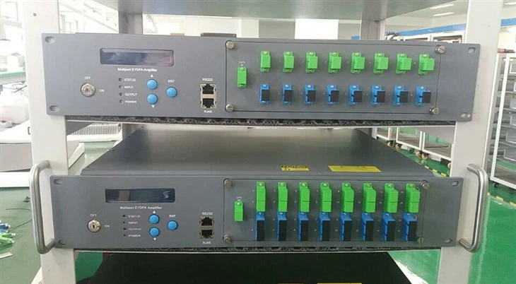 Hot Sale PON EDFA WDM 1U Optical Fiber Amplifier 1310/1490/1550nm 16*19dbm